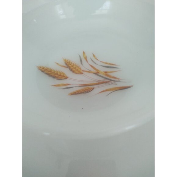 Vintage Fire King Milk Glass Cereal Bowl & Salad Plate set of 2 - Picture 11 of 13